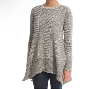 Anthropologie Eight Eight‎ Eight Women's Textured Gray Sweater